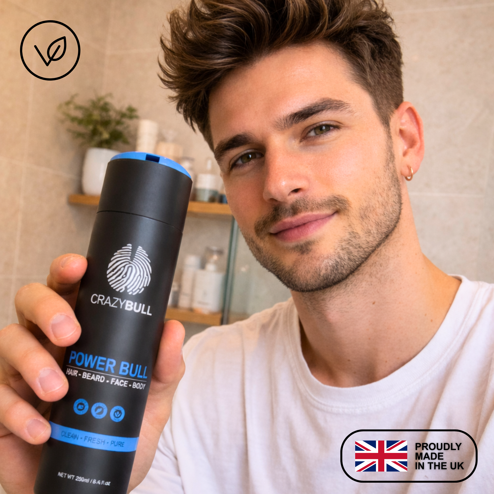 Power Bull 4 in 1 Hair and Body Shampoo