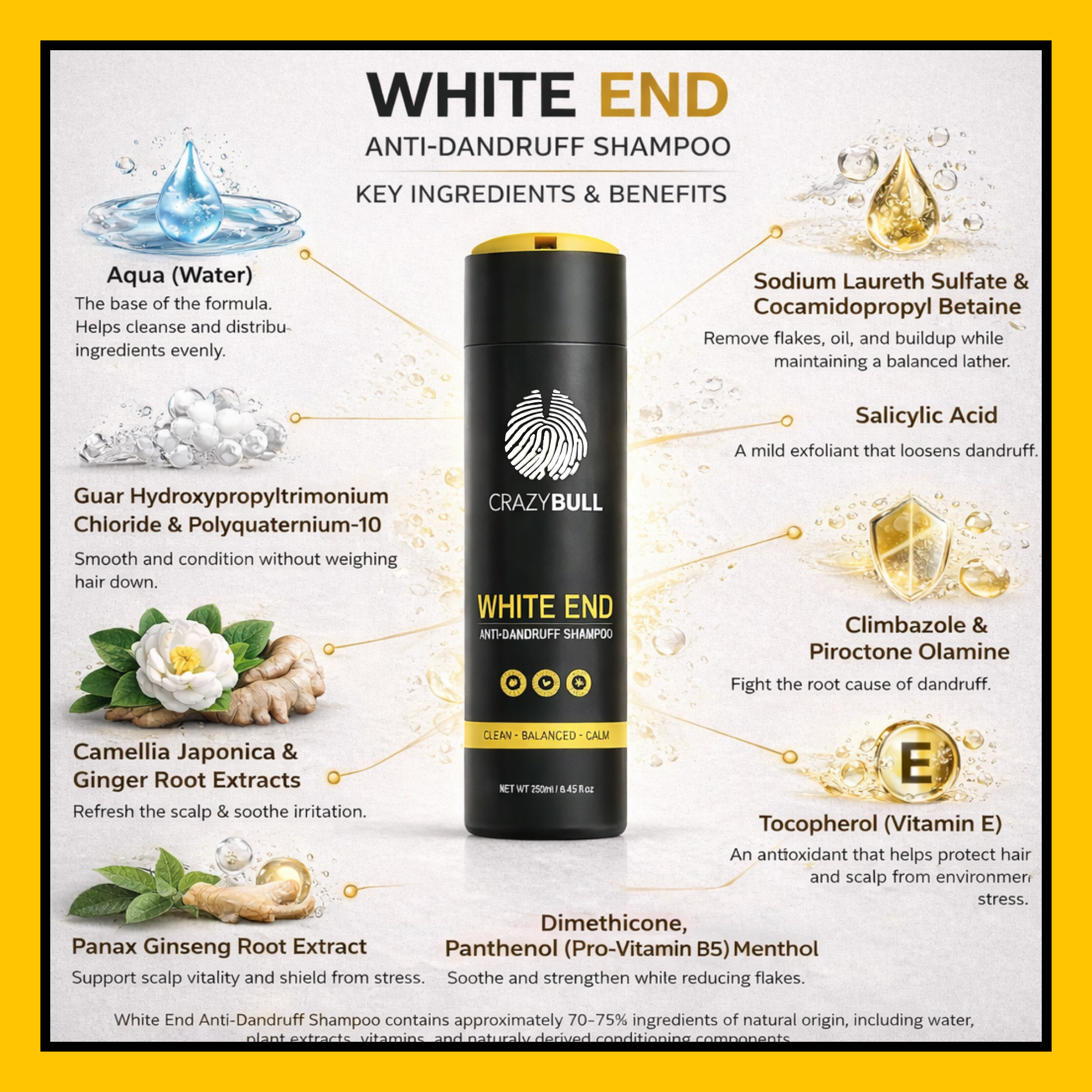 White End Anti-Dandruff Shampoo