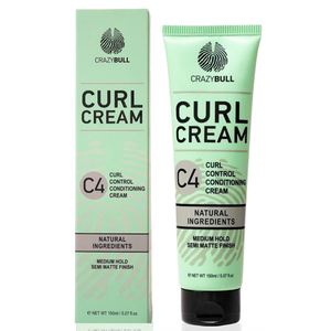 Crazy Bull C4 Curl Control Conditioning Cream 150ml bottle front label