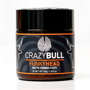 Crazy Bull Funky Head Matte Forming Paste 100g bottle front label