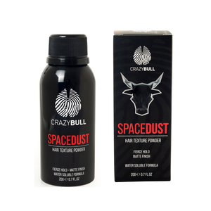 Lift, grip, and style with Crazy Bull Space Dust Texture Powder. This lightweight, matte formula adds instant volume and texture without residue or shine. Perfect for fine or flat hair - just sprinkle, shape, and go. Bold texture, zero fuss.