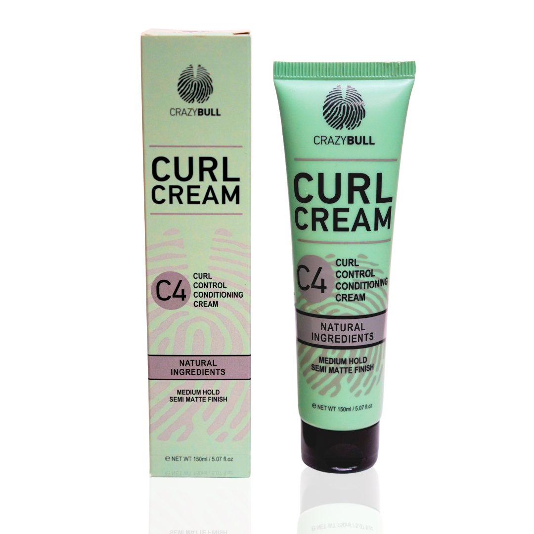 Crazy Bull C4 Curl Cream is made for bold curls that stay sharp all day. Designed for those who want natural definition without the crunch, this lightweight, moisturising curl cream enhances texture, adds control, and keeps your style touchably soft.
