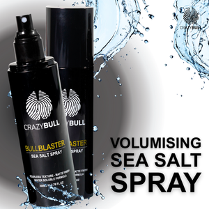Get effortless beach texture with Bull Blaster Sea Salt Spray - the ultimate styling spray for natural volume, grip, and matte finish. Perfect for men who want that fresh-off-the-beach look without the crunch. Add texture, boost waves, and style with confidence - your go-to salt spray for hair that looks and feels alive.