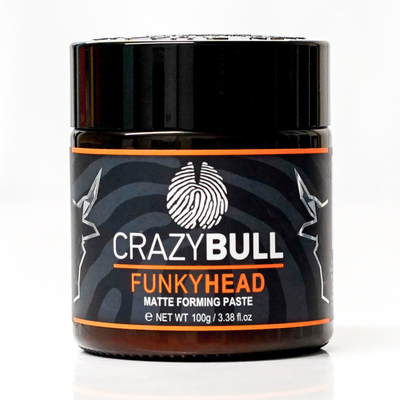 Crazy Bull Funky Head Matte Forming Paste 100g bottle front label
