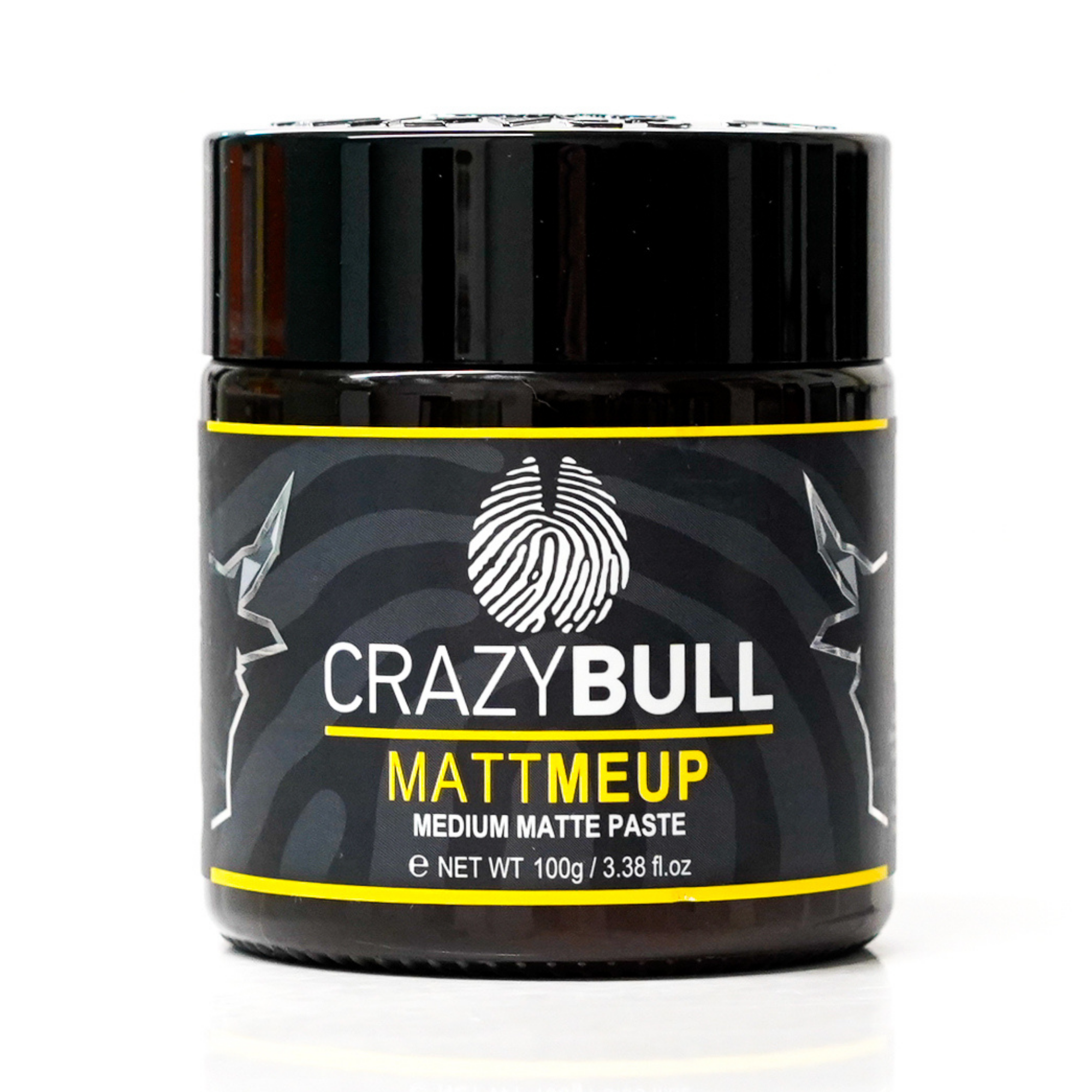 Crazy Bull MattMeUp Medium Matte Paste 100g bottle front label