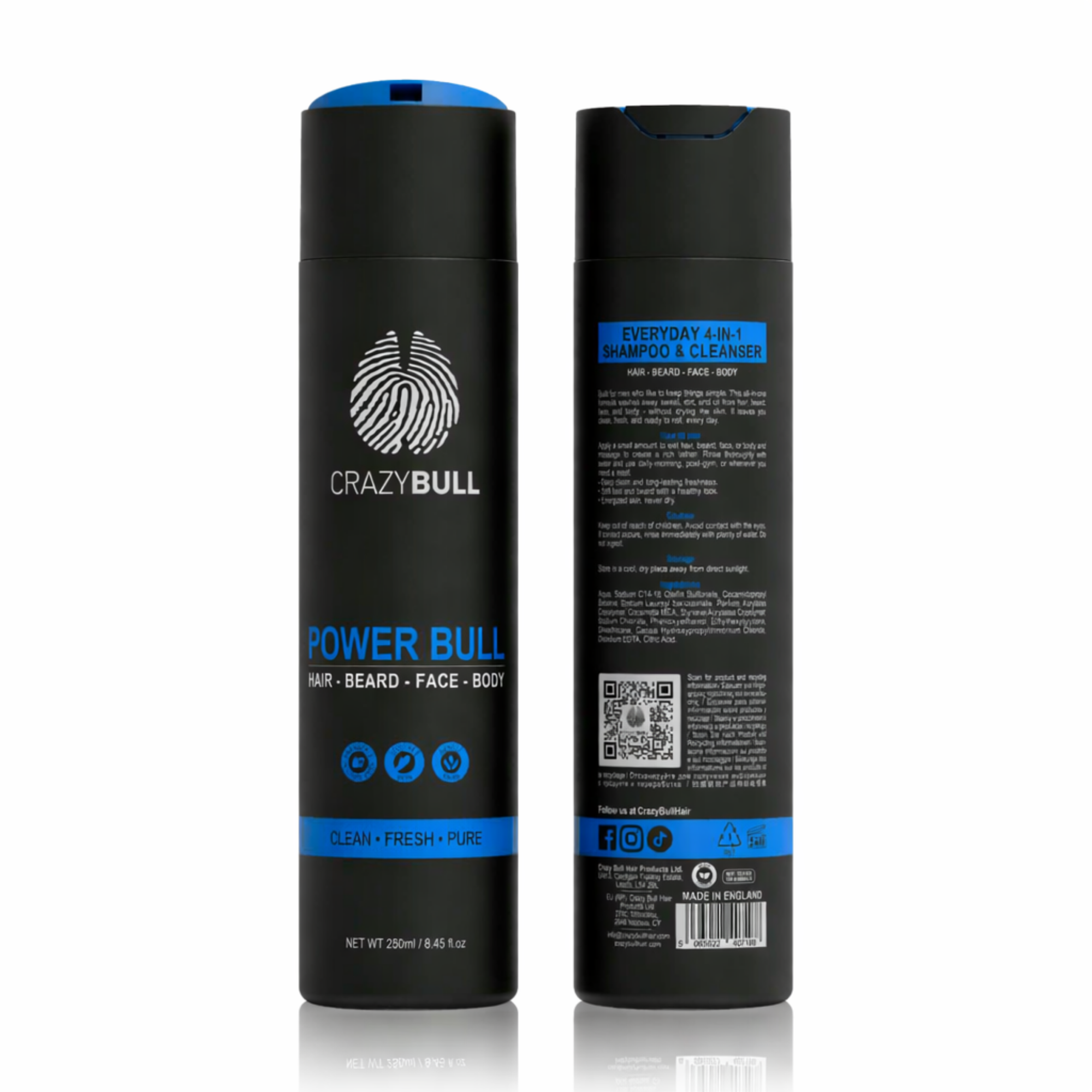 Power Bull 4 in 1 Hair and Body Shampoo
