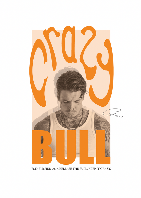 Crazy Bull A3 Shop Poster