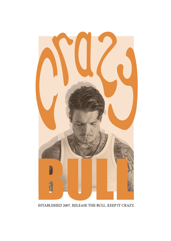 Crazy Bull A3 Shop Poster