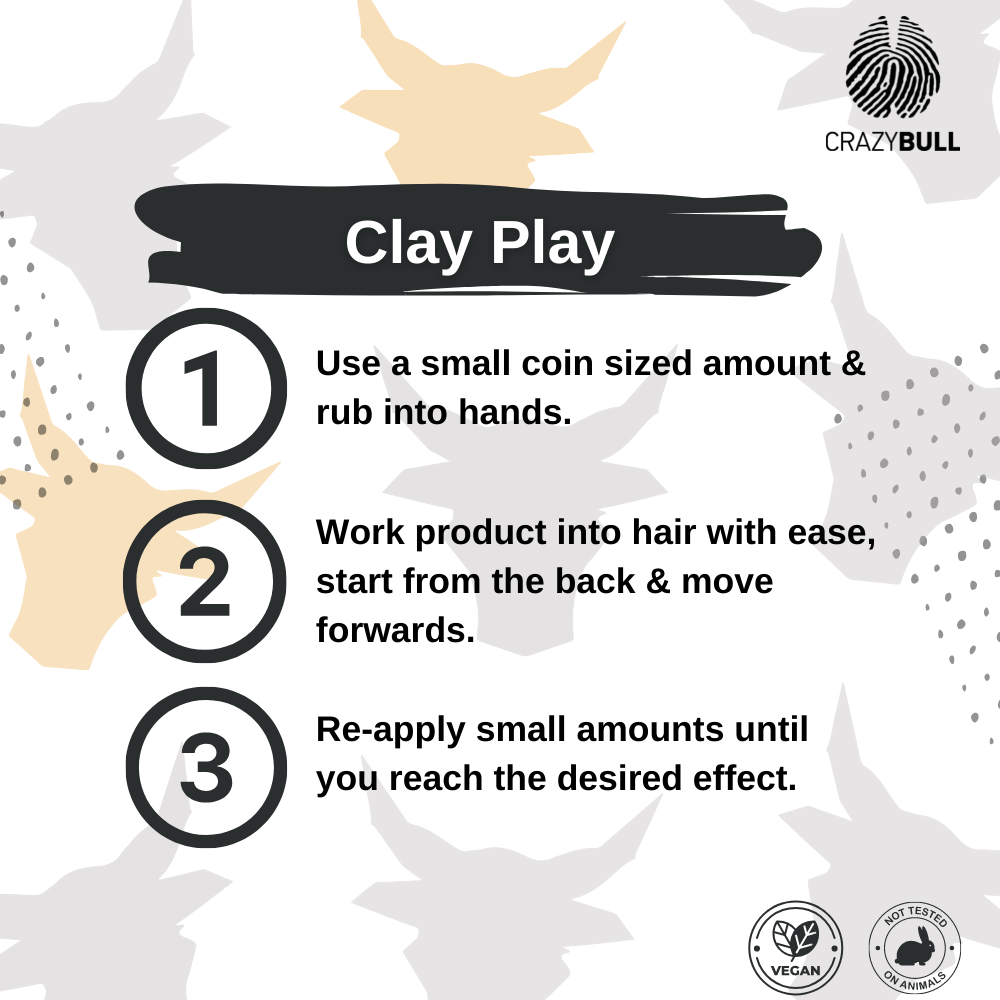 Clay Play Medium Hold Natural Styling Clay